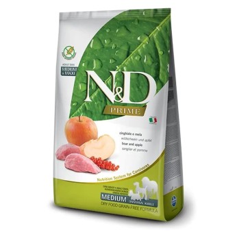 ND PRIME WILD BOAR AND APPLE ADULT MEDIUM MAXI 12kg