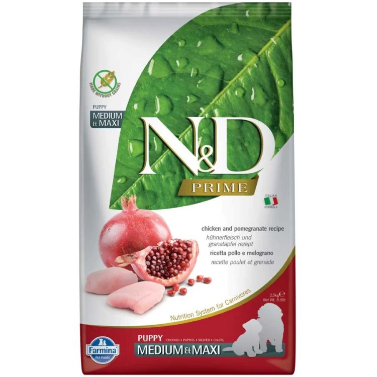 ND PRIME CHICKEN AND POMEGRANATE PUPPY MEDIUM MAXI 12kg