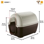 FERPLAST KENNY 01 PLASTIC KENNEL  50x78x50cm