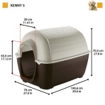FERPLAST KENNY 05 PLASTIC KENNEL 70 x 100.6 x 70.5cm