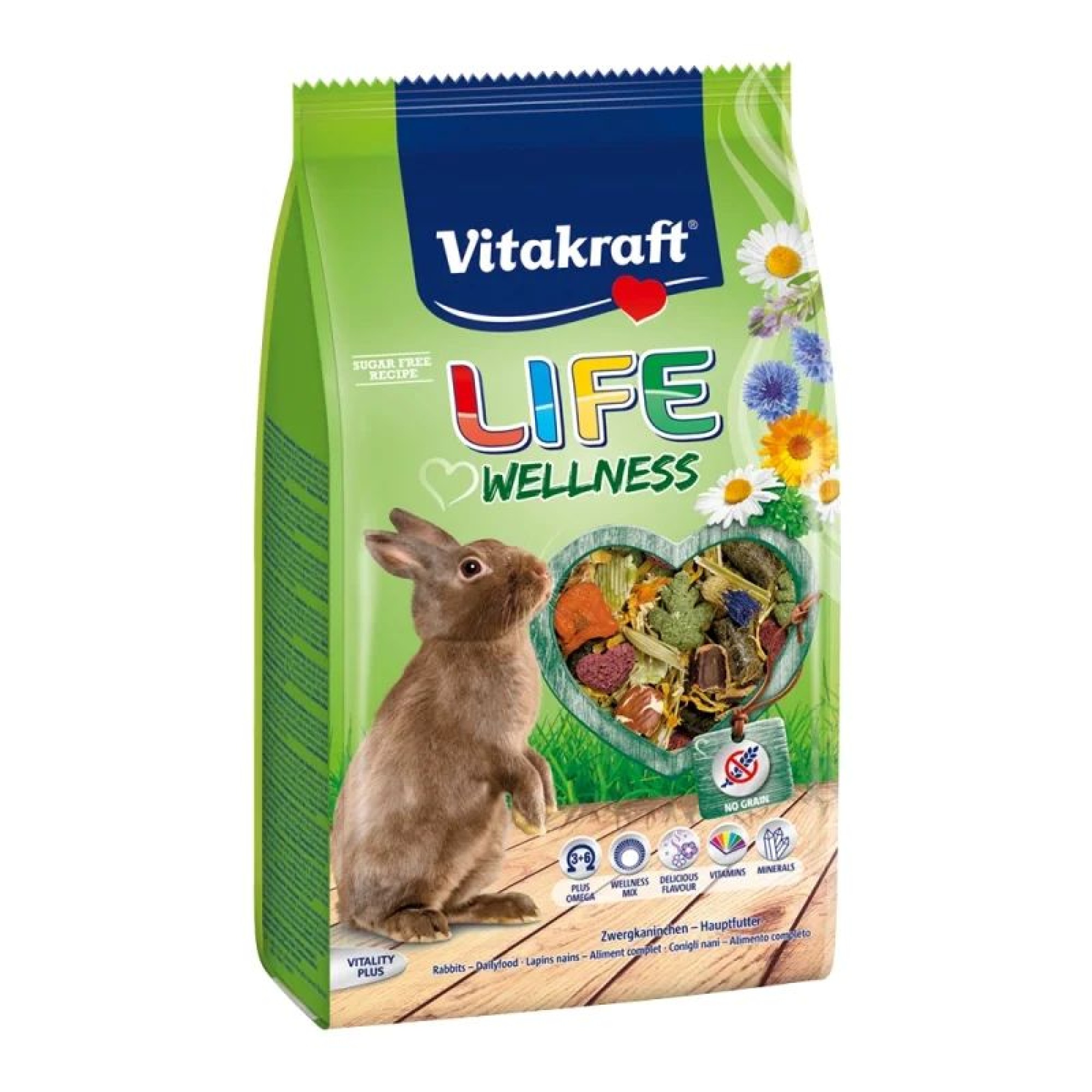 VITAKRAFT LIFE WELLNESS PREMIUM ΤΡΟΦΗ ΚΟΥΝΕΛΙΩΝ 600gr