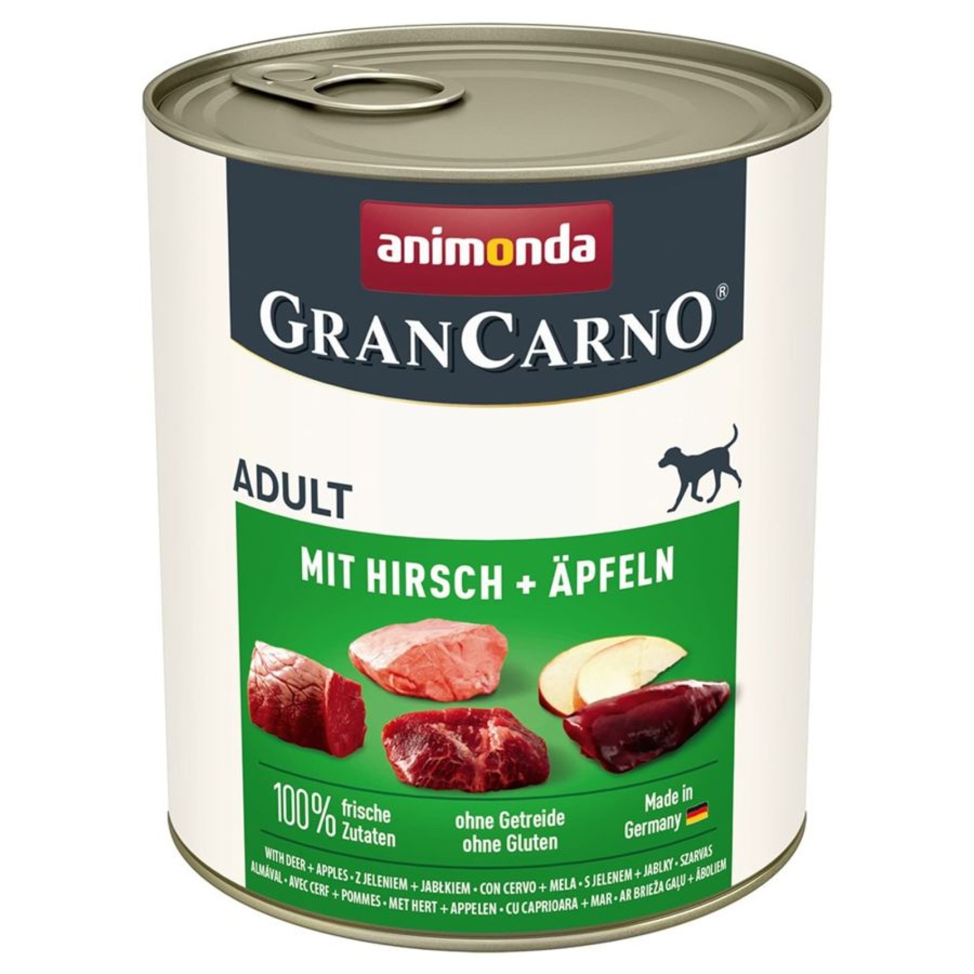 ANIMONDA GRAN CARNO ADULT DOG WET FOOD ΕΛΑΦΙ ΚΑΙ ΜΗΛΟ 800gr