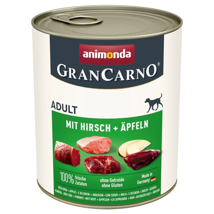 ANIMONDA GRAN CARNO ADULT DOG WET FOOD ΕΛΑΦΙ ΚΑΙ ΜΗΛΟ 800gr ANIMONDA GRAN CARNO ADULT DOG WET FOOD ΕΛΑΦΙ ΚΑΙ ΜΗΛΟ 800gr