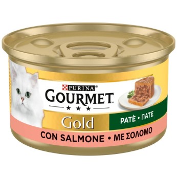 PURINA GOURMET GOLD ADULT CAT WET FOOD ΣΟΛOΜΟΣ ΠΑΤΕ 85 gr