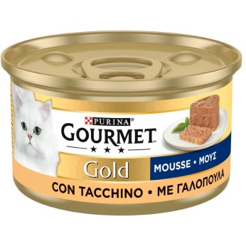 PURINA GOURMET GOLD ADULT CAT WET FOOD MOUSSE ΓΑΛΟΠΟΥΛΑ 85gr