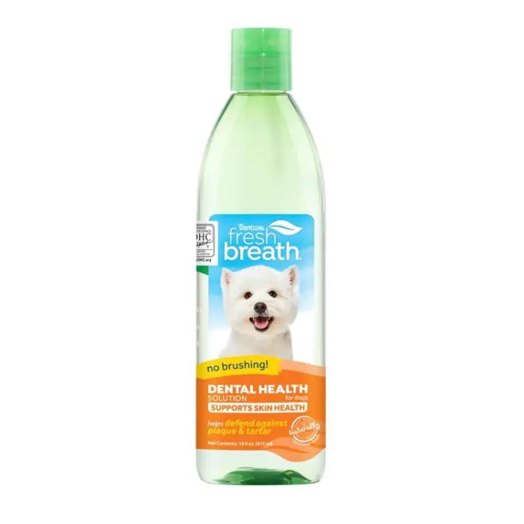 TROPICLEAN FRESH BREATH ORAL CARE WATER ADDITIVE SKIN AND COAT SUPPORT 473ml