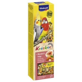 VITAKRAFT KRACKER DUO ΓΙΑ ΠΑΠΑΓΑΛΟΥΣ ME ΑΜΥΓΔΑΛΑ KAI ΣΥΚΟ 2pcs