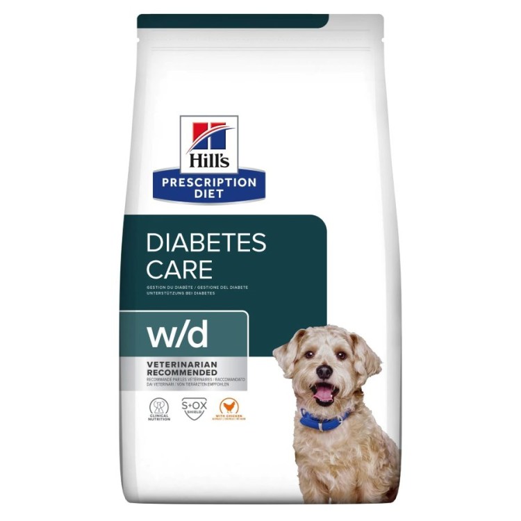 HILL'S PRESCRIPTION DIET W/D DIABETES CARE ADULT DOG CHICKEN 1.5kg