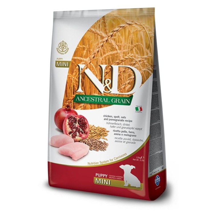 ND LOW GRAIN CHICKEN AND POMEGRANATE PUPPY MINI 2.5kg ND LOW GRAIN CHICKEN AND POMEGRANATE PUPPY MINI 2.5kg
