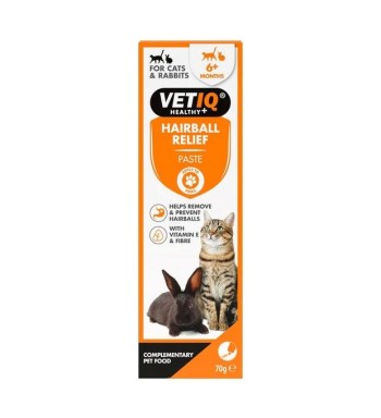 VETIQ HAIRBALL RELIED ΠΑΣΤΑ ΓΙΑ ΤΡΙΧΟΜΠΑΛΕΣ ΓΑΤΑΣ ΚΑΙ ΚΟΥΝΕΛΙΟΥ 70gr