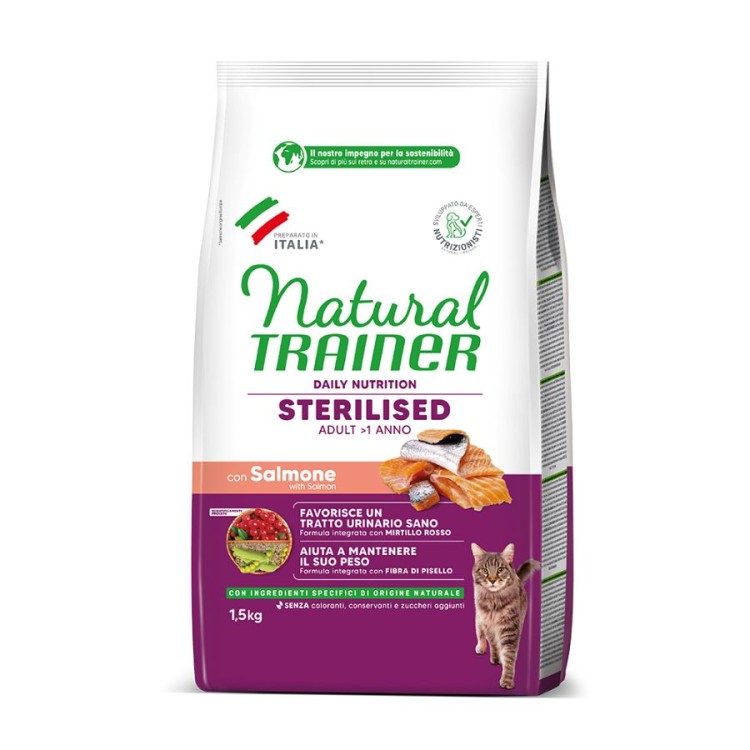 NATURAL TRAINER STERILIZED ADULT CAT ΣΟΛΟΜΟΣ 1.5kg
