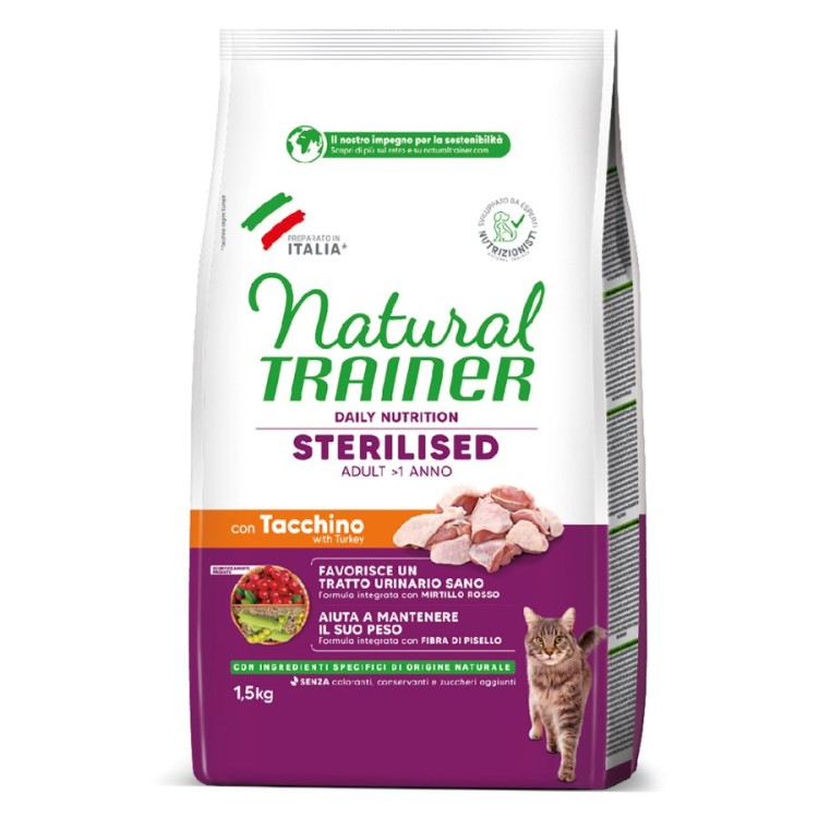 NATURAL TRAINER STERILIZED ADULT CAT ΓΑΛΟΠΟΥΛΑ 1.5kg