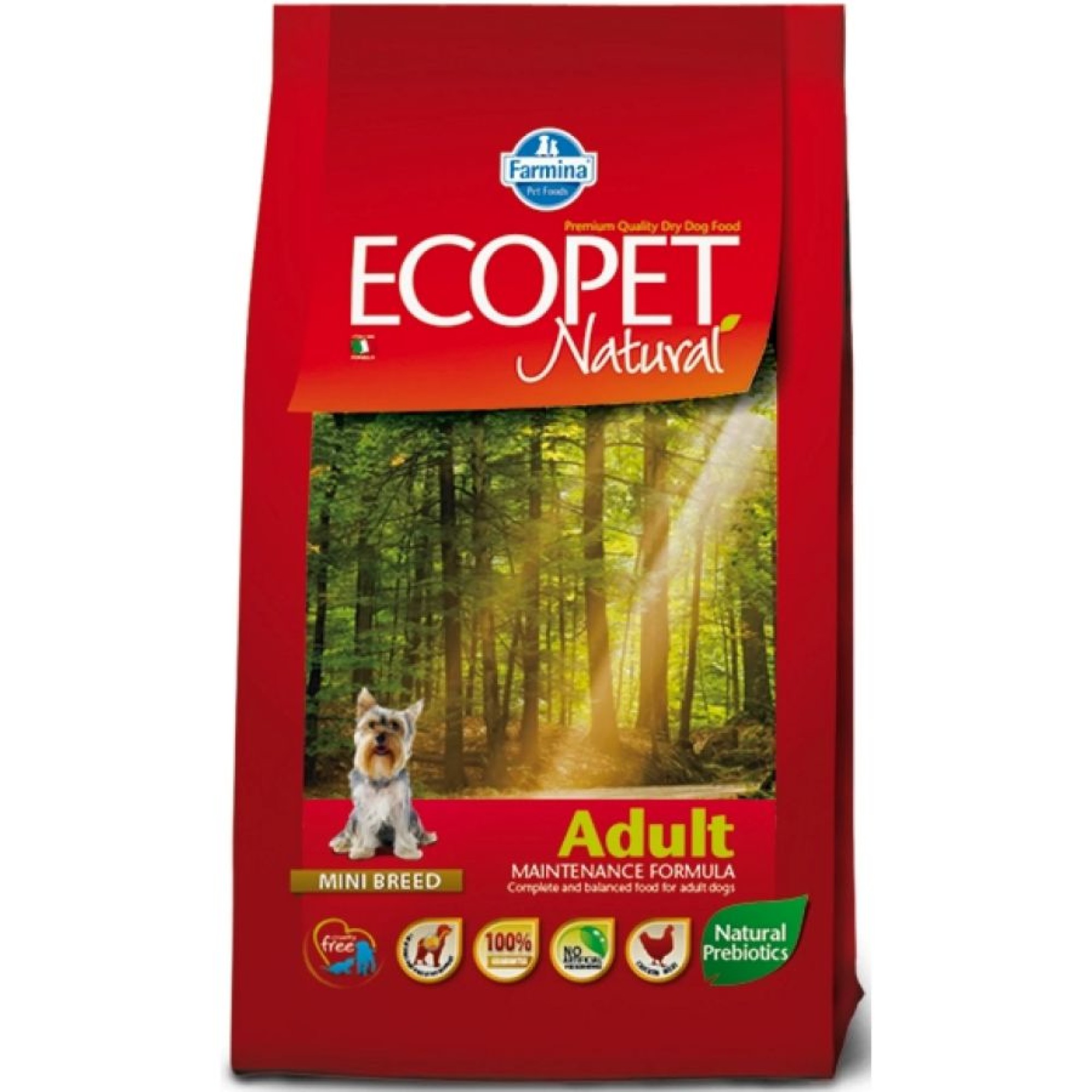 FARMINA ECOPET NATURAL ADULT MINI DOG 12kg ΚΑΙ 2kg ΔΩΡΟ