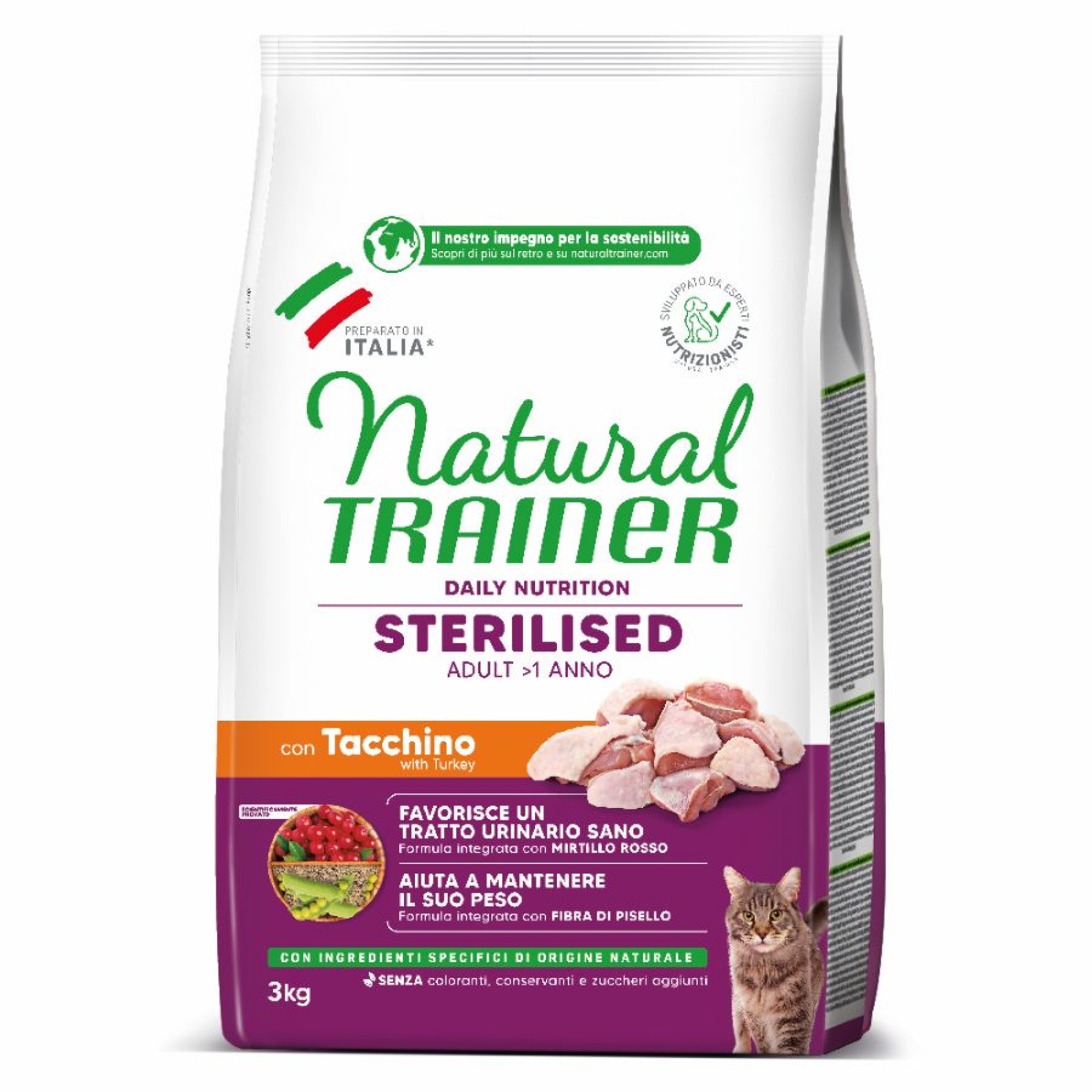 NATURAL TRAINER STERILIZED ADULT CAT ΓΑΛΟΠΟΥΛΑ 3kg