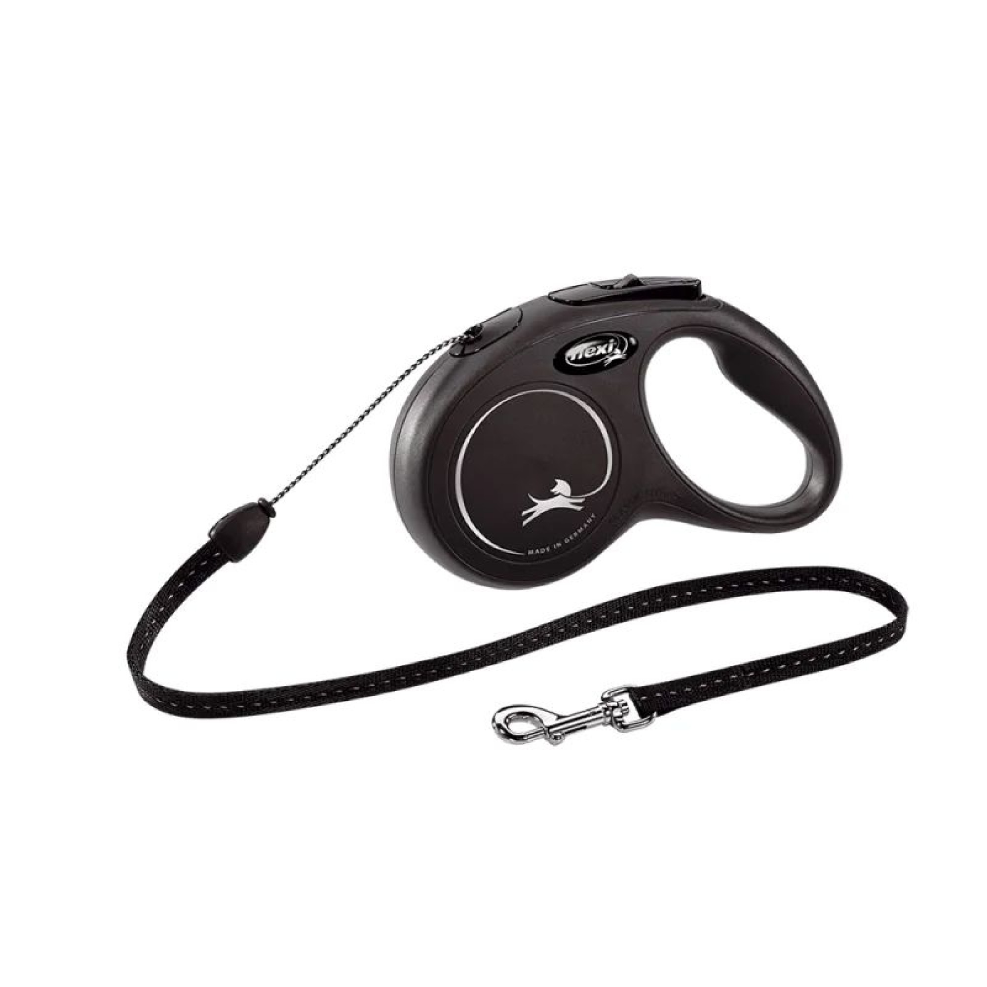 FLEXI NEW CLASSIC ΑΥΞΟΜΕΙΟΥΜΕΝΟΣ ΟΔΗΓΟΣ ΜΕ ΚΟΡΔΟΝΙ SMALL ΕΩΣ 12kg 5m ΜΑΥΡΟ
