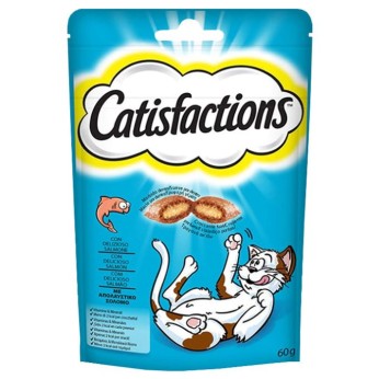 CATISFACTIONS SNACKS ΛΙΧΟΥΔΙΕΣ ΓΑΤΑΣ ΜΕ ΣΟΛΟΜΟ 60gr