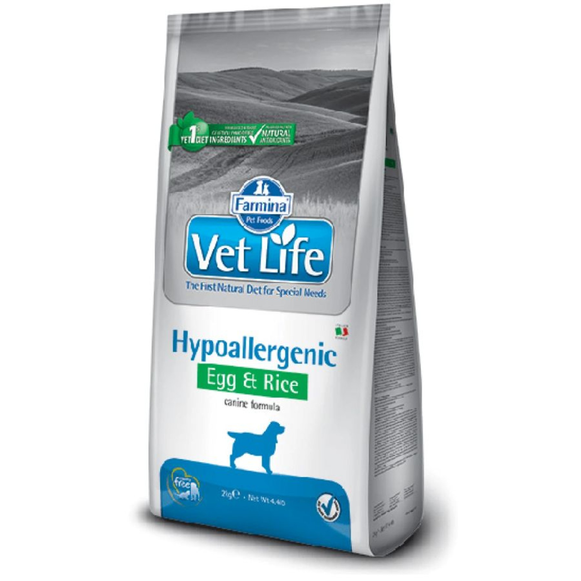 VET LIFE HYPOALLERGENIC EGG AND RICE CANINE 12kg
