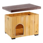 FERPLAST KENNEL BAITA 100 ΣΠΙΤΑΚΙ ΣΚΥΛΟΥ ΞΥΛΙΝΟ 121x78x78,5 cm