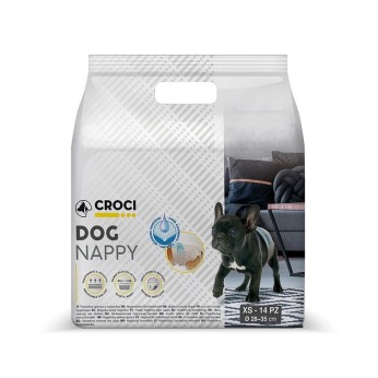 CROCI NAPPY ΠΑΝΑ ΒΡΑΚΑΚΙ ΣΚΥΛΟΥ XSMALL 28-35cm 14pcs CROCI NAPPY ΠΑΝΑ ΒΡΑΚΑΚΙ ΣΚΥΛΟΥ XSMALL 28-35cm 14pcs