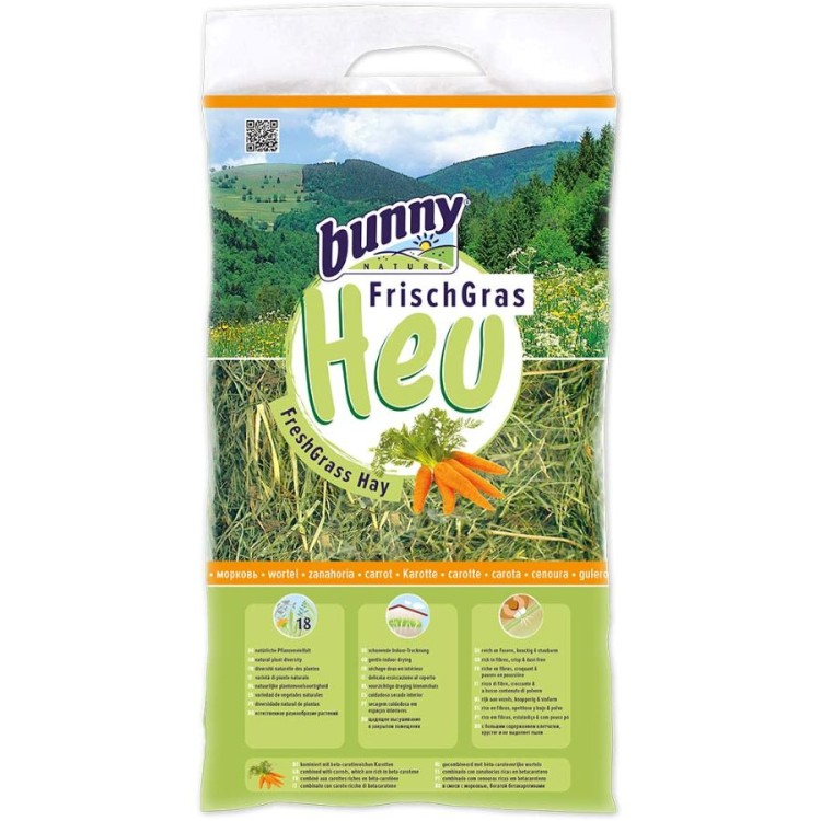 BUNNY FRESHGRASS HAY ΧΟΡΤΟ ΜΕ ΚΑΡΟΤΟ 500gr
