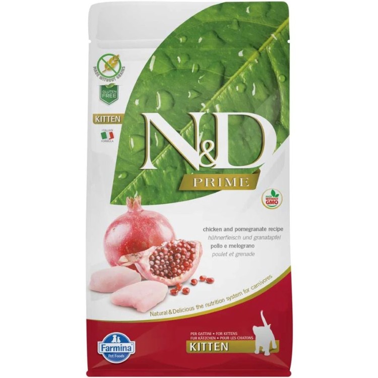 ND PRIME GRAIN FREE CHICKEN AND POMEGRANATE KITTEN 1.5kg ND PRIME GRAIN FREE CHICKEN AND POMEGRANATE KITTEN 1.5kg