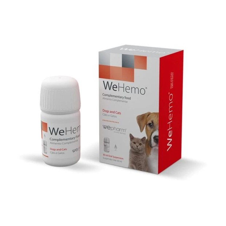WEPHARM WEHEMO ΣΥΜΠΛΗΡΩΜΑ ΔΙΑΤΡΟΦΗΣ ΚΑΤΑΠΟΛΕΜΗΣΗΣ ΤΗΣ ΑΝΑΙΜΙΑ ΣΚΥΛΟΥ ΚΑΙ ΓΑΤAΣ 30ml
