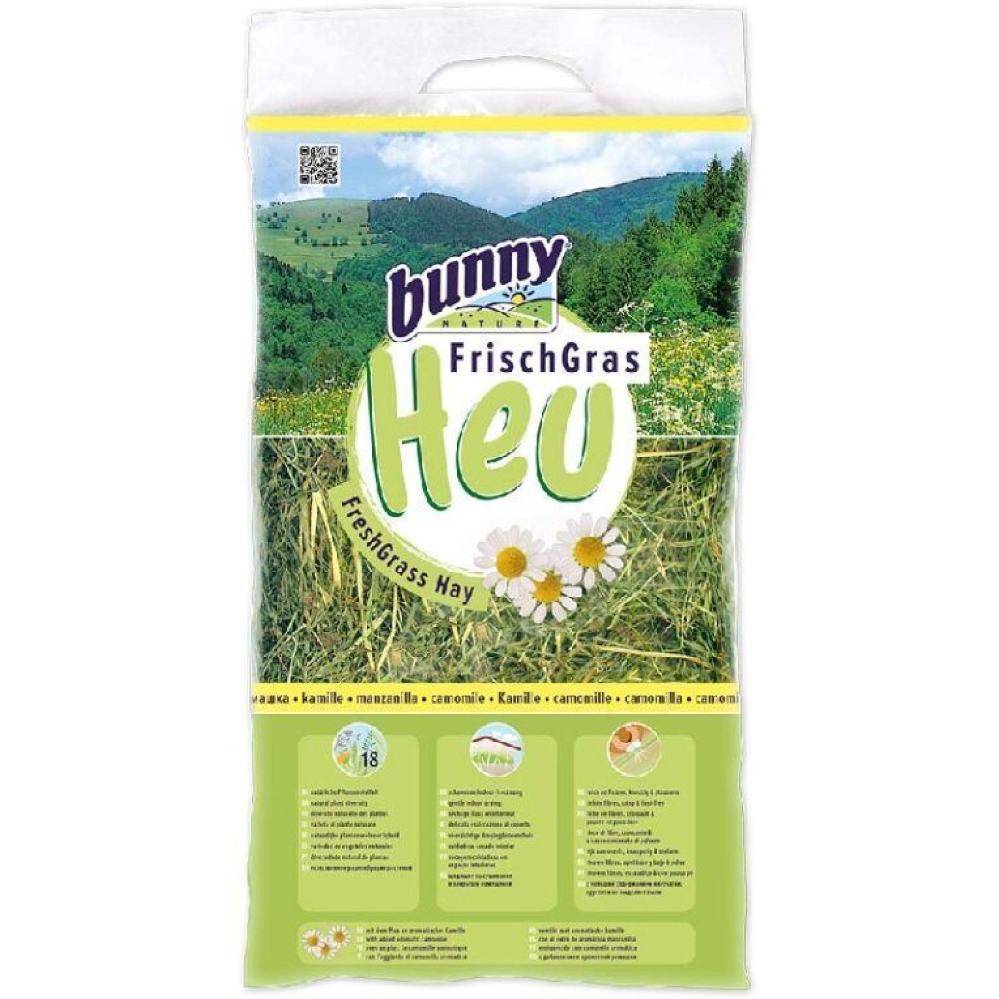 BUNNY FRESHGRASS HAY ΧΟΡΤΟ ΜΕ ΧΑΜΟΜΗΛΙ 500gr