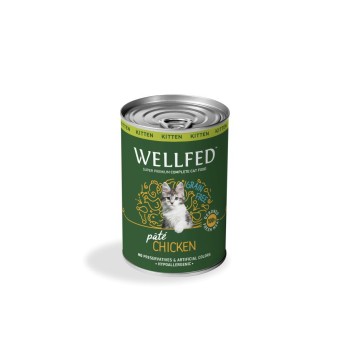 WELLFED GRAIN FREE KITTEN CAT WET FOOD PATE ΚΟΤΟΠΟΥΛΟ 400gr