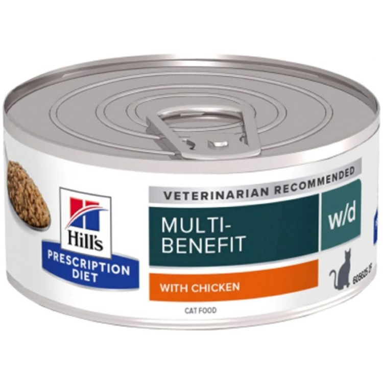 HILL'S PRESCRIPTION W/D MULTIBENEFITS CARE CHICKEN ADULT CAT CHICKEN CAN 156gr