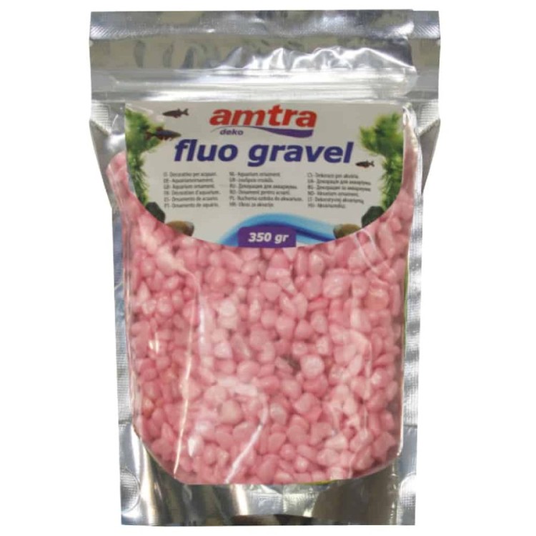 AMTRA FLUO GRAVEL PINK ΔΙΑΚΟΣΜΗΤΙΚΟ ΧΑΛΙΚΙ ΕΝΥΔΡΕΙΟΥ 350gr