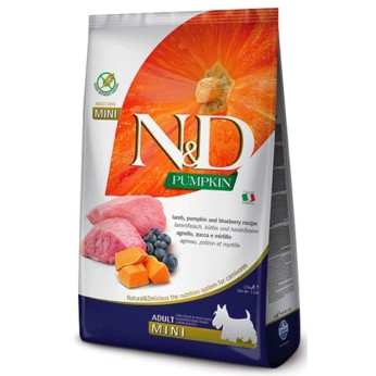 ND GRAIN FREE PUMPKIN LAMB AND BLUEBERRY ADULT MINI 2.5kg
