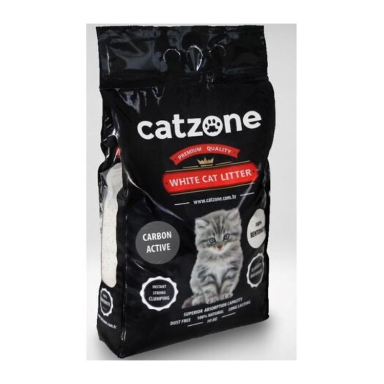 CATZONE CAT LITTER CLUMPING CARΒON ACTIVE 6lt