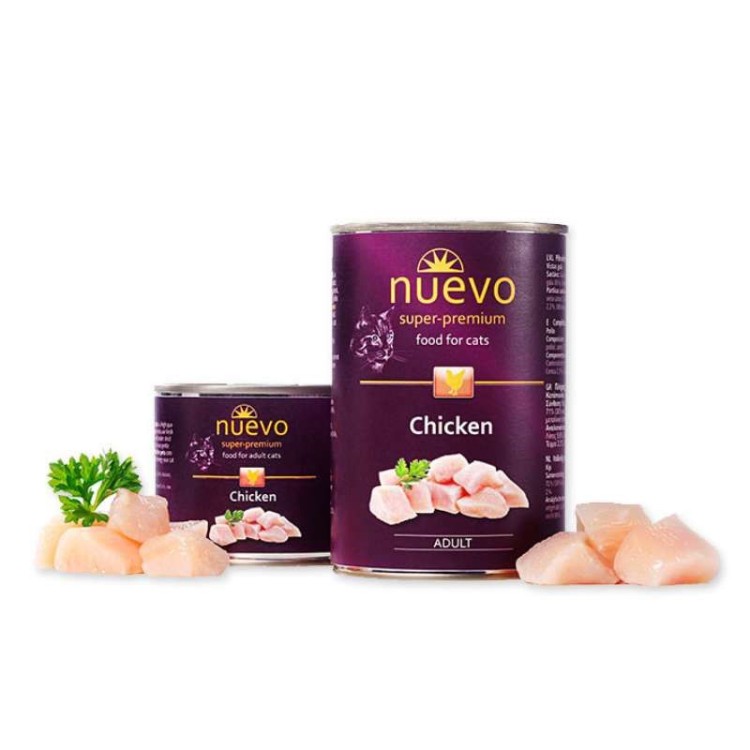 NUEVO SUPER PREMIUM ADULT CAT WET FOOD ΚΟΤΟΠΟΥΛΟ 400gr