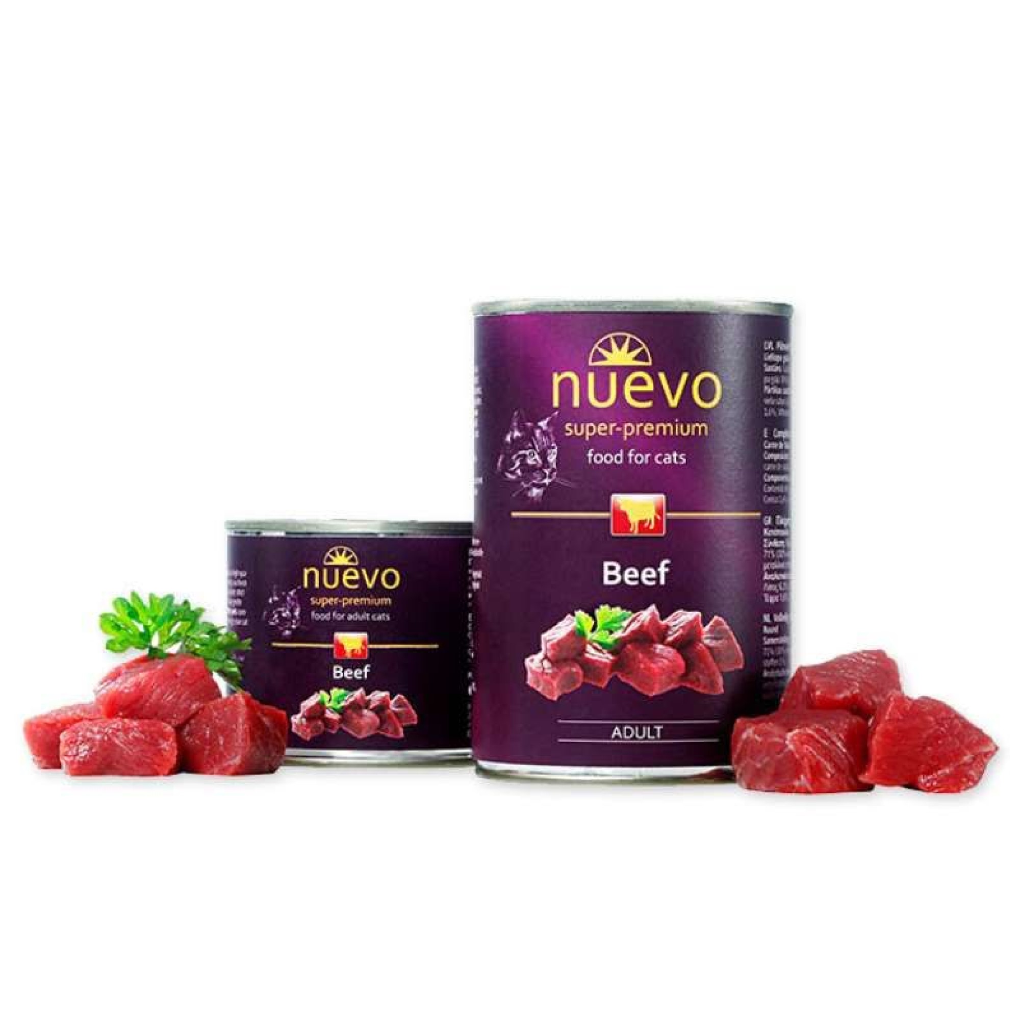 NUEVO SUPER PREMIUM ADULT CAT WET FOOD ΜΟΣΧΑΡΙ 400gr