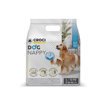 CROCI NAPPY MALE WRAP ΦΑΣΑ ΑΡΣΕΝΙΚΟΥ ΣΚΥΛΟΥ LARGE 50-60cm 12pcs