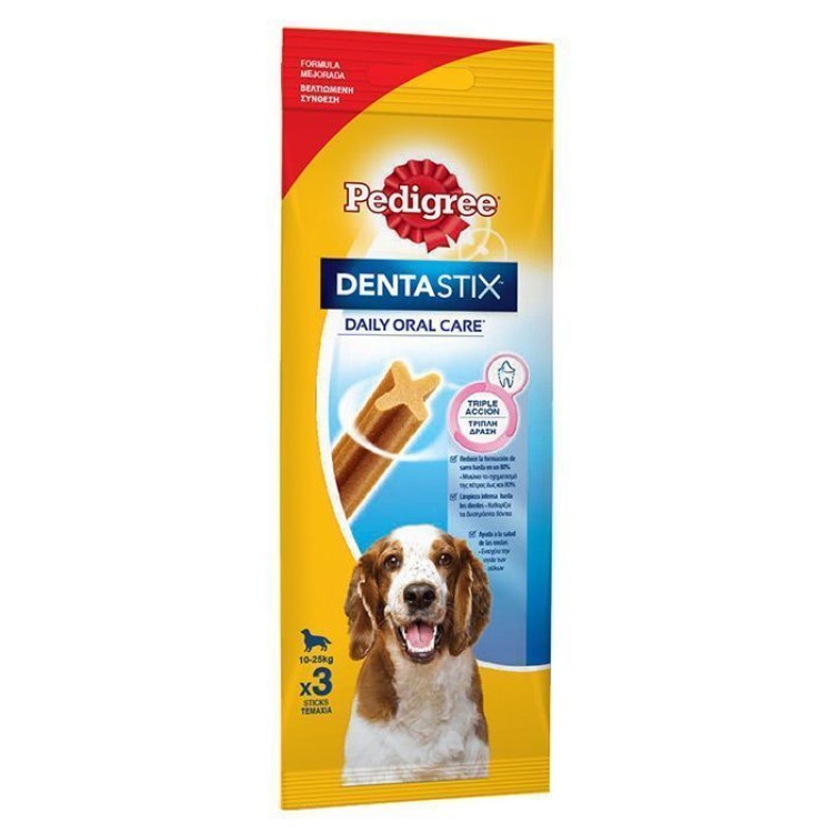 PEDIGREE DENTASTICK DAILY ORAL CARE ΛΙΧΟΥΔΙΑ ΣΚΥΛΟΥ MEDIUM BREED 2packs x 4pcs