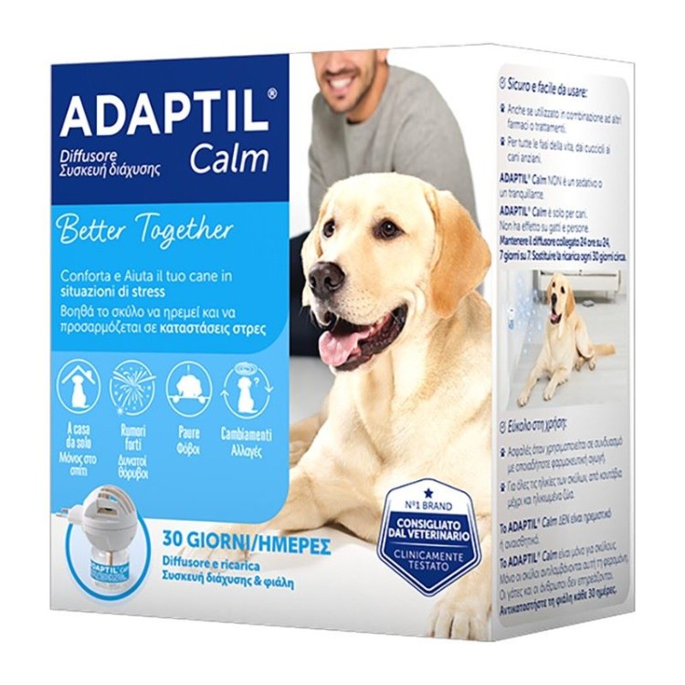ADAPTIL CALM DIFFUSORE ΗΛΕΚΤΡΙΚΟΣ ΔΙΑΧΥΤΗΣ ΧΩΡΟΥ ΓΙΑ ΣΚΥΛΟΥΣ