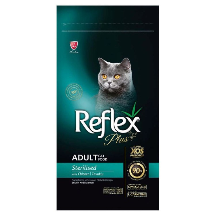 REFLEX PLUS STERILISED ADULT CAT ΚΟΤΟΠΟΥΛΟ 15kg