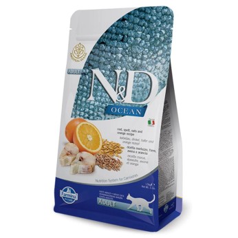 ND LOW GRAIN OCEAN FISH AND ORANGE ADULT CAT 1.5kg ND LOW GRAIN OCEAN FISH AND ORANGE ADULT CAT 1.5kg