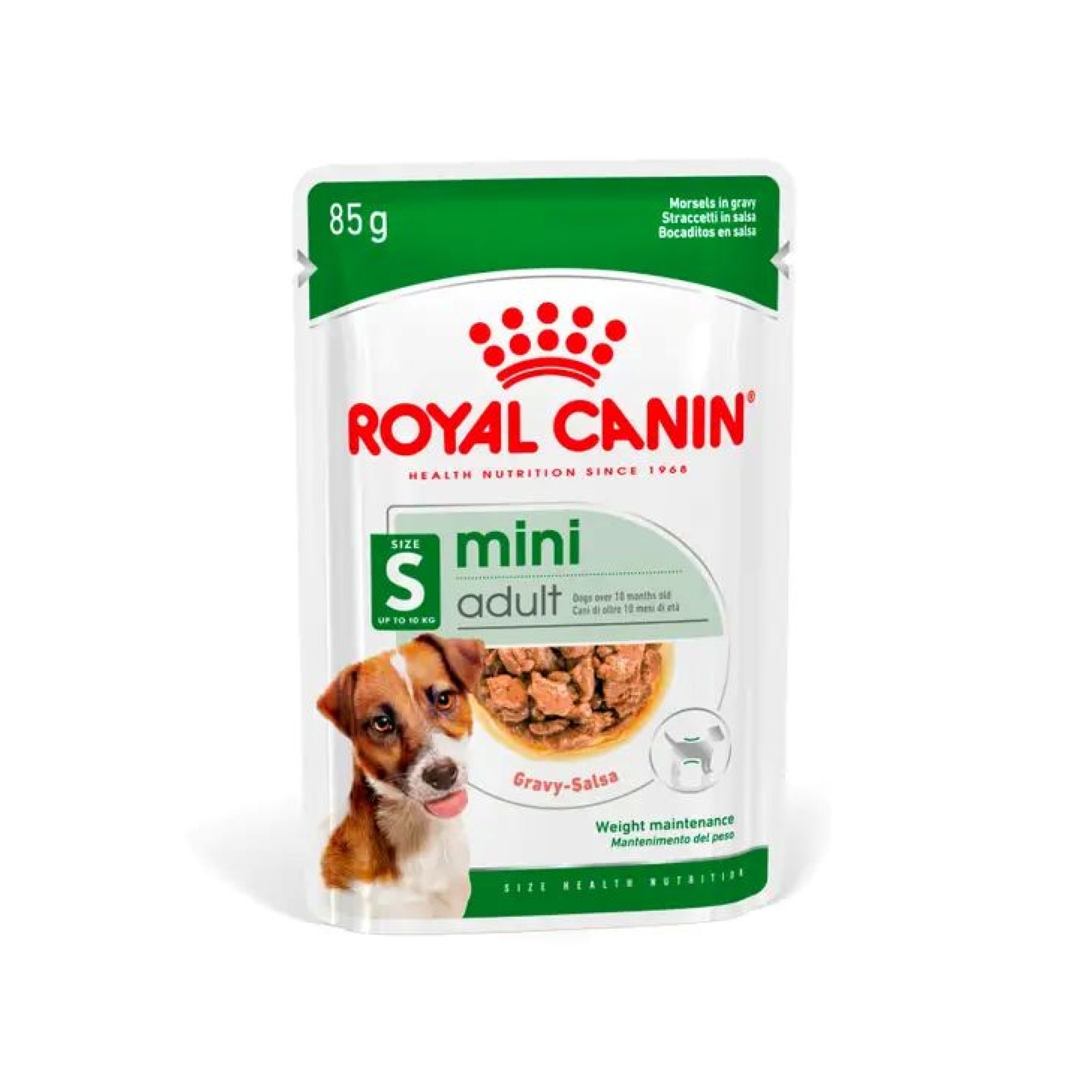 ROYAL CANIN ADULT DOG MINI MORSELS IN GRAVY POUCH 85gr