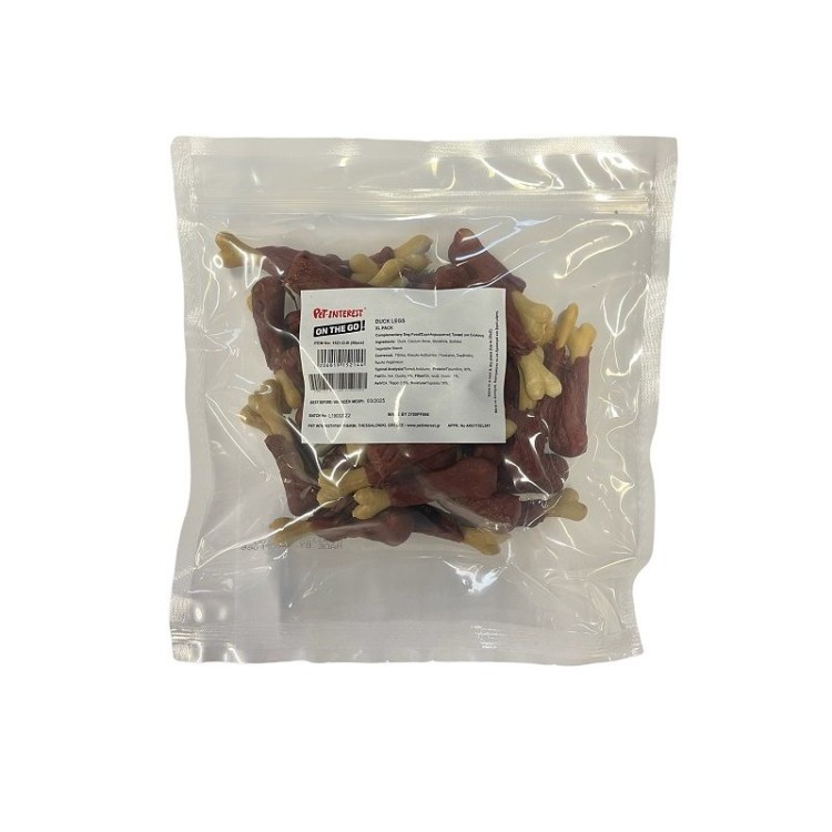 ON THE GO DUCK LEGS ΛΙΧΟΥΔΙΑ ΣΚΥΛΟΥ ΜΕ ΓΕΥΣΗ ΠΑΠΙΑ 50pcs