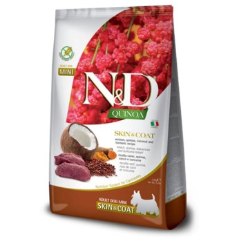 ND QUINOA SKIN AND COAT VENISON ADULT MINI 7kg ND QUINOA SKIN AND COAT VENISON ADULT MINI 7kg