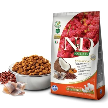 ND QUINOA SKIN AND COAT HERRING ADULT DOG ALL BREEDS 7kg ND QUINOA SKIN AND COAT HERRING ADULT DOG ALL BREEDS 7kg