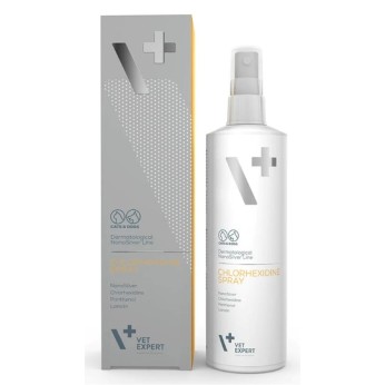 VETEXPERT CHLORHEXIDINE ΑΝΤΙΣΗΠΤΙΚΟ ΚΑΙ ΚΑΤΑΠΡΑΥΝΤΙΚΟ ΔΕΡΜΑΤΙΚΟ ΣΠΡΕΙ ΣΚΥΛΟΥ ΚΑΙ ΓΑΤΑΣ 100ml