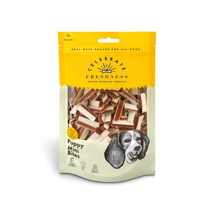 CELEBRATE FRESHNESS PUPPY MINI BITES ΛΙΧΟΥΔΙΕΣ ΣΚΥΛΟΥ ΚΟΤΟΠΟΥΛΟ 100gr CELEBRATE FRESHNESS PUPPY MINI BITES ΛΙΧΟΥΔΙΕΣ ΣΚΥΛΟΥ ΚΟΤΟΠΟΥΛΟ 100gr