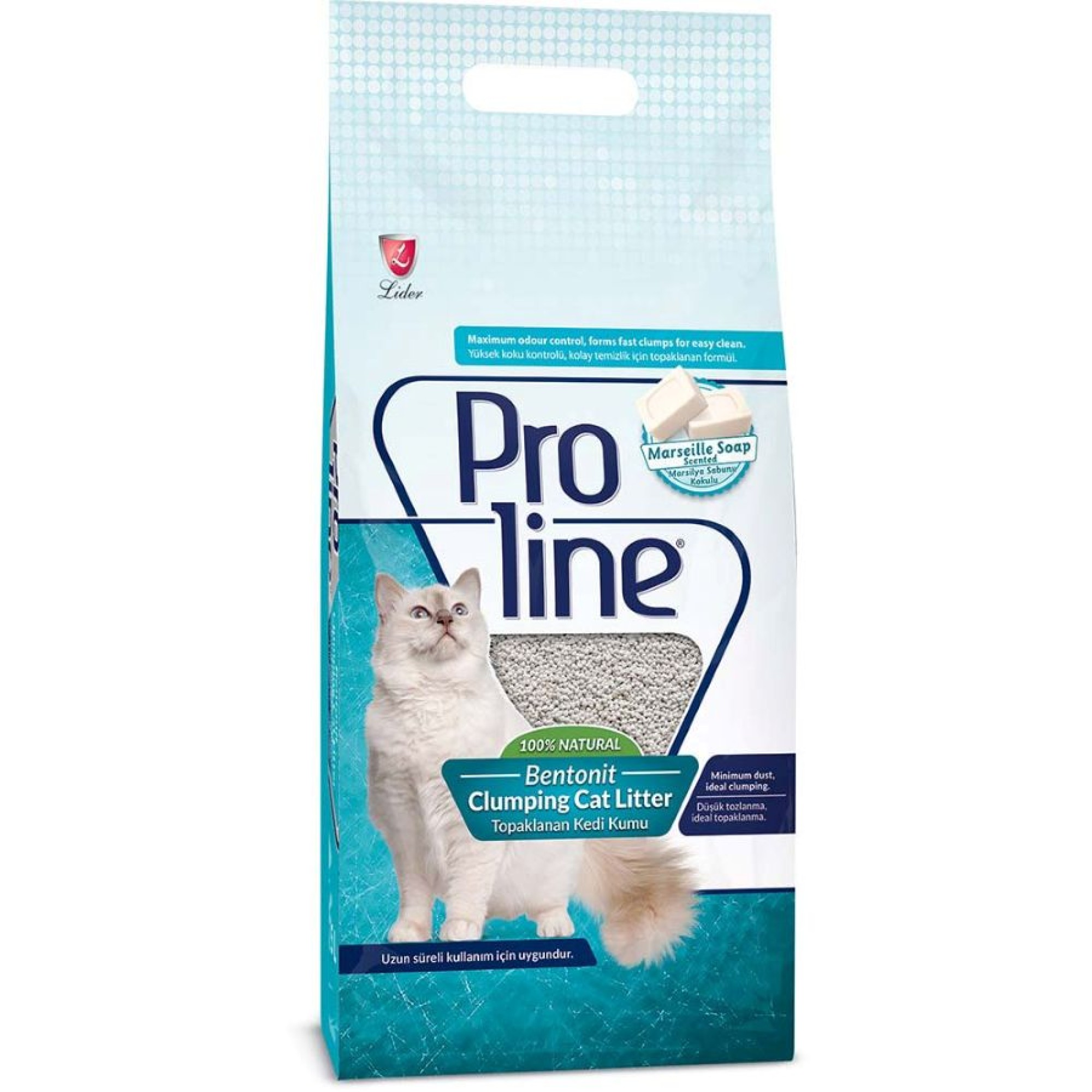 PROLINE ΑΜΜΟΣ ΓΑΤΑΣ ΜΠΕΤΟΝΙΤΗΣ MARSEILLE SOAP 10lt