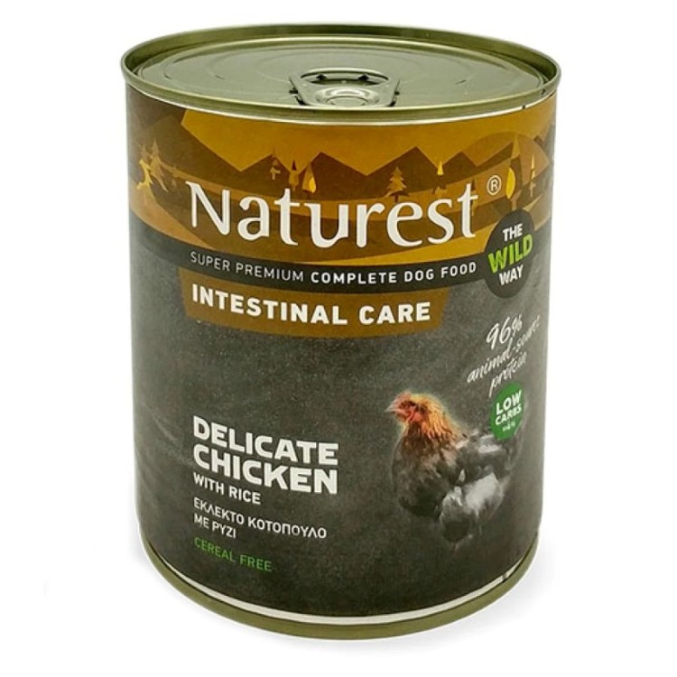 NATUREST INTESTINAL CARE ADULT DOG WET FOOD ΚΟΤΟΠΟΥΛΟ ΡΥΖΙ 800gr