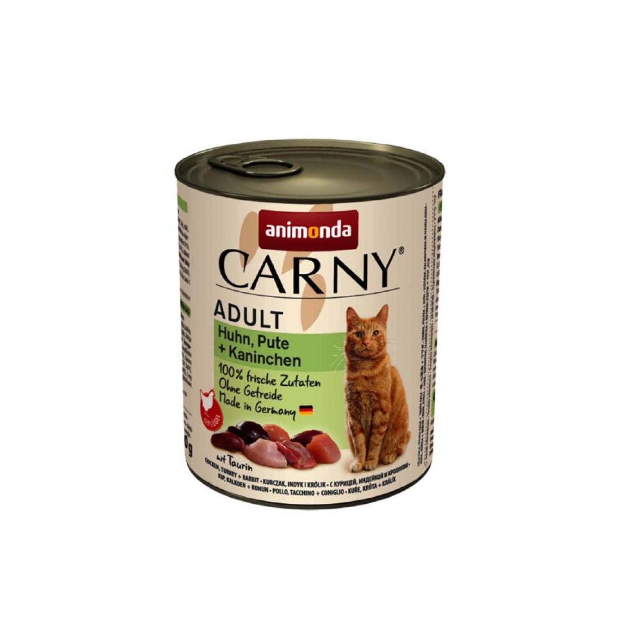 ANIMONDA CARNY GRAIN FREE ADULT CAT WET FOOD ΚΟΤΟΠΟΥΛΟ ΓΑΛΟΠΟΥΛΑ ΚΑΙ ΚΟΥΝΕΛΙ 800gr