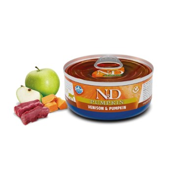 ND PUMPKIN ADULT CAT WET FOOD ΚΟΛΟΚΥΘΑ ΚΑΙ ΕΛΑΦΙ 70gr