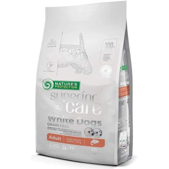NATURES PROTECTION SUPERIOR CARE GRAIN GREE WHITE ADULT MINI SMALL DOGS SALMON 1.5kg
